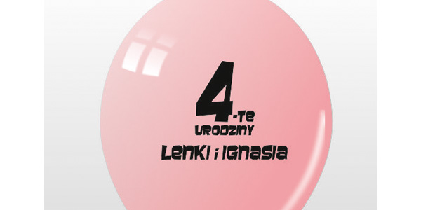 balon z nadrukiem