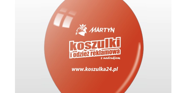 balon z nadrukiem